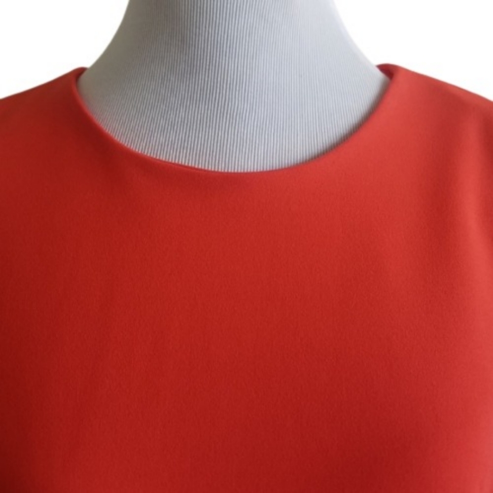 🆕️⬇️Calvin Klein Orange Flutter Sleeve Sheath Dress - Picture 4 of 15